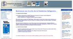 Desktop Screenshot of fondation-seligmann.org